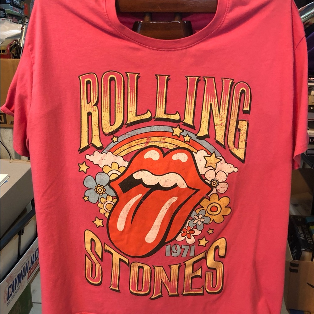 The Rolling Stones Pink Graphic Tee